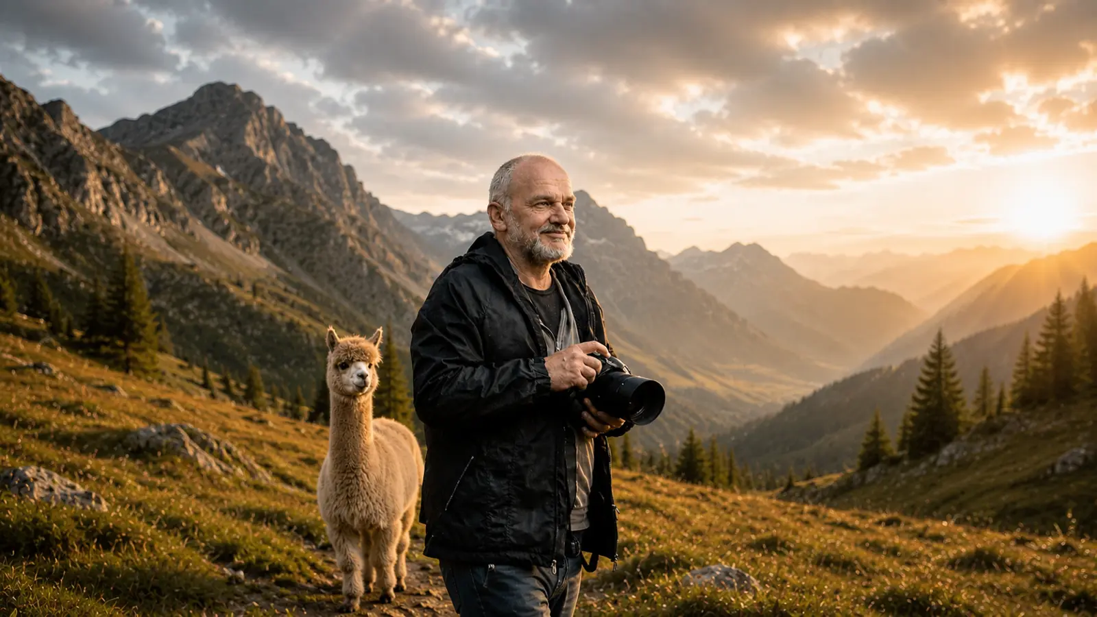 Lamatrekking a terapeutické fotografovanie – O pokojnej alpake a napätom manažérovi, banner