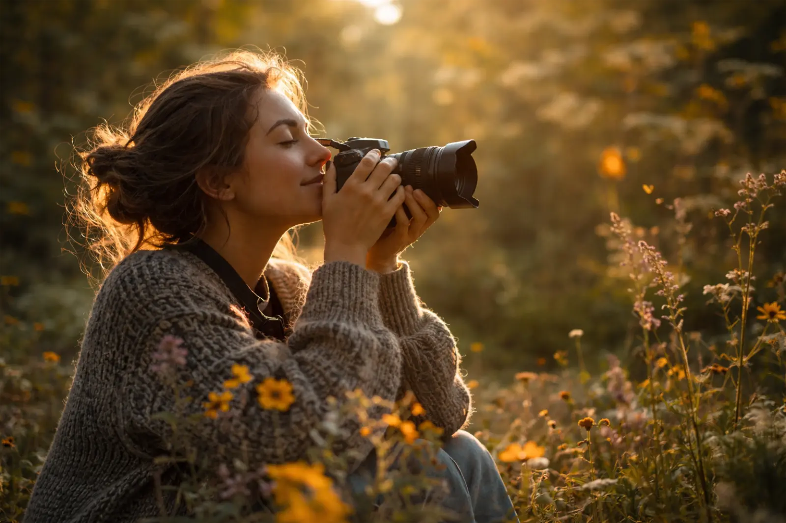 Terapeutické fotografovanie vs odborník, niekto fotí sám seba