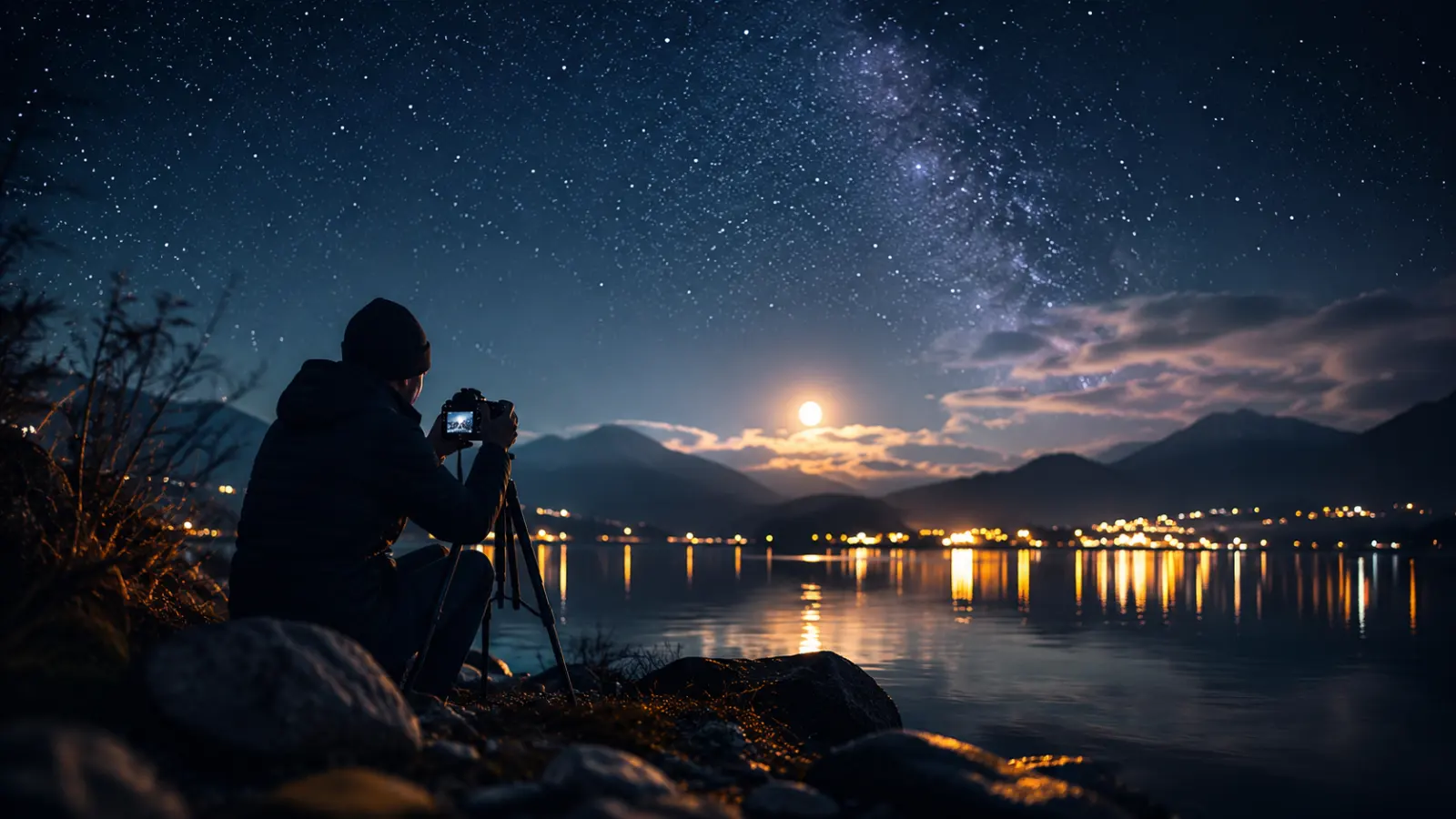 Terapeutické fotografovanie v noci, banner